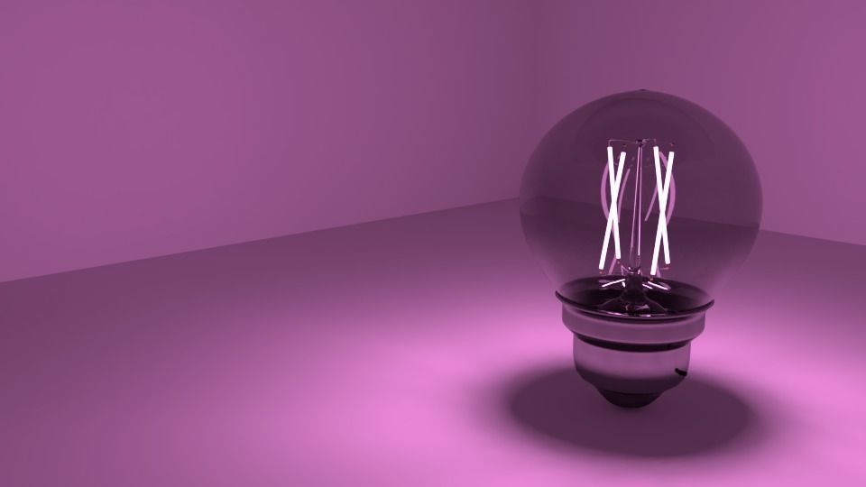 Light bulb - LED Filament 3D model_14