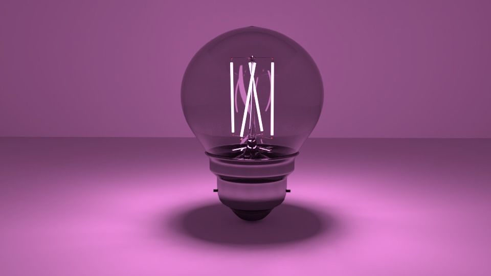 Light bulb - LED Filament 3D model_12