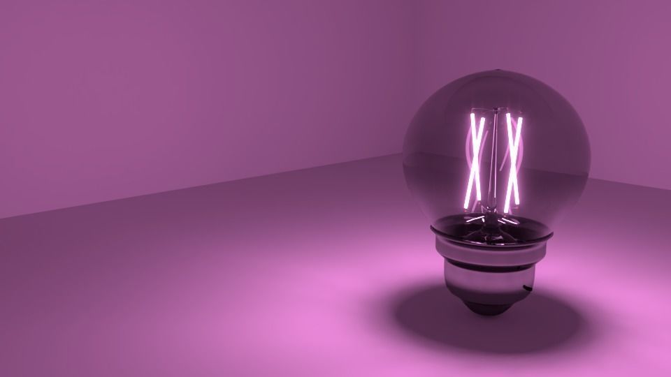 Light bulb - LED Filament 3D model_13