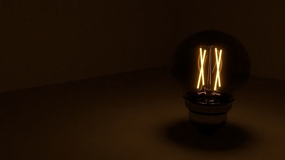Light bulb - LED Filament 3D model_15