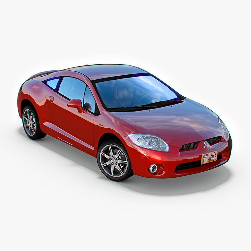 Mitsubishi Eclipse GT 2006 Low-poly  3D model