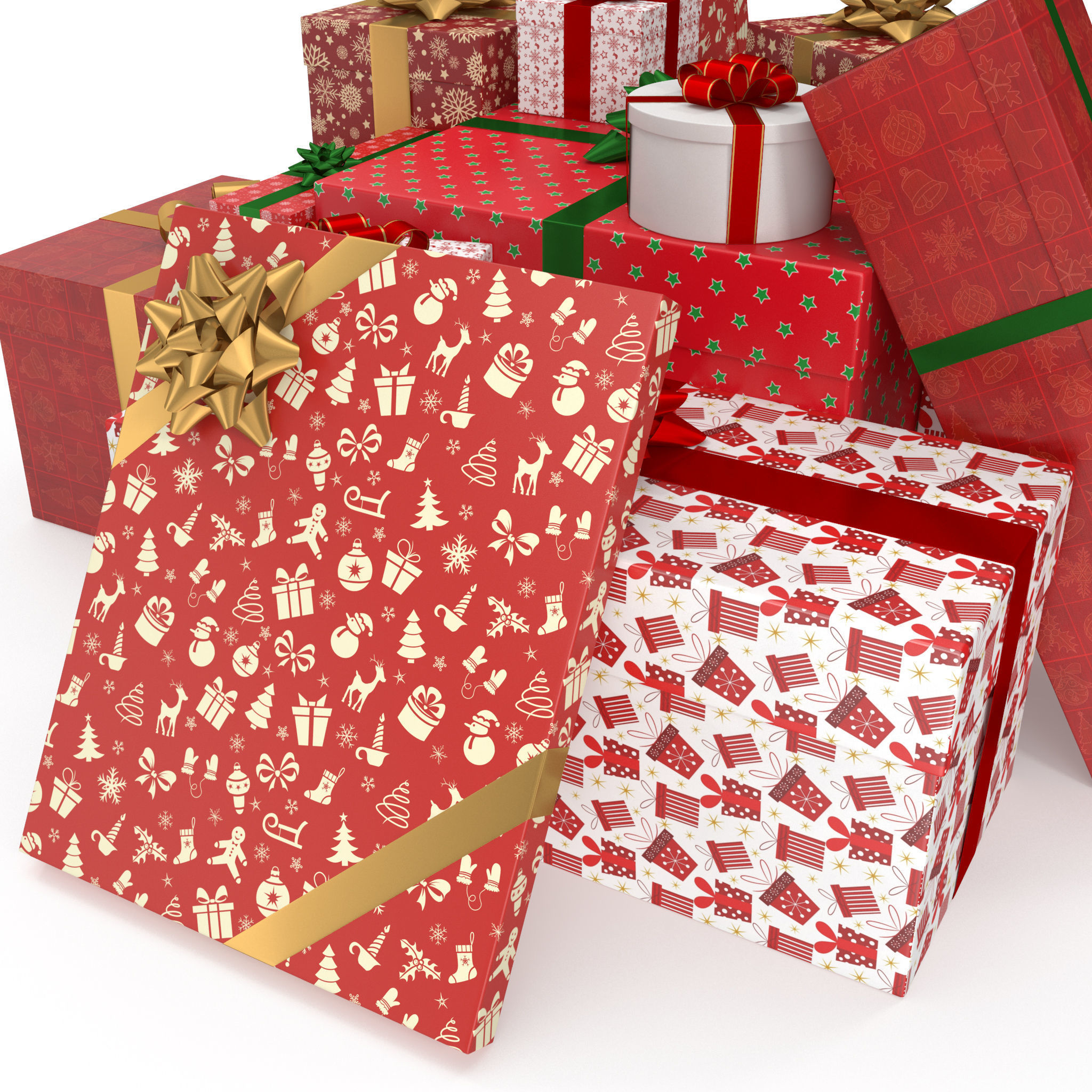 Christmas Gifts 1 3D model_4