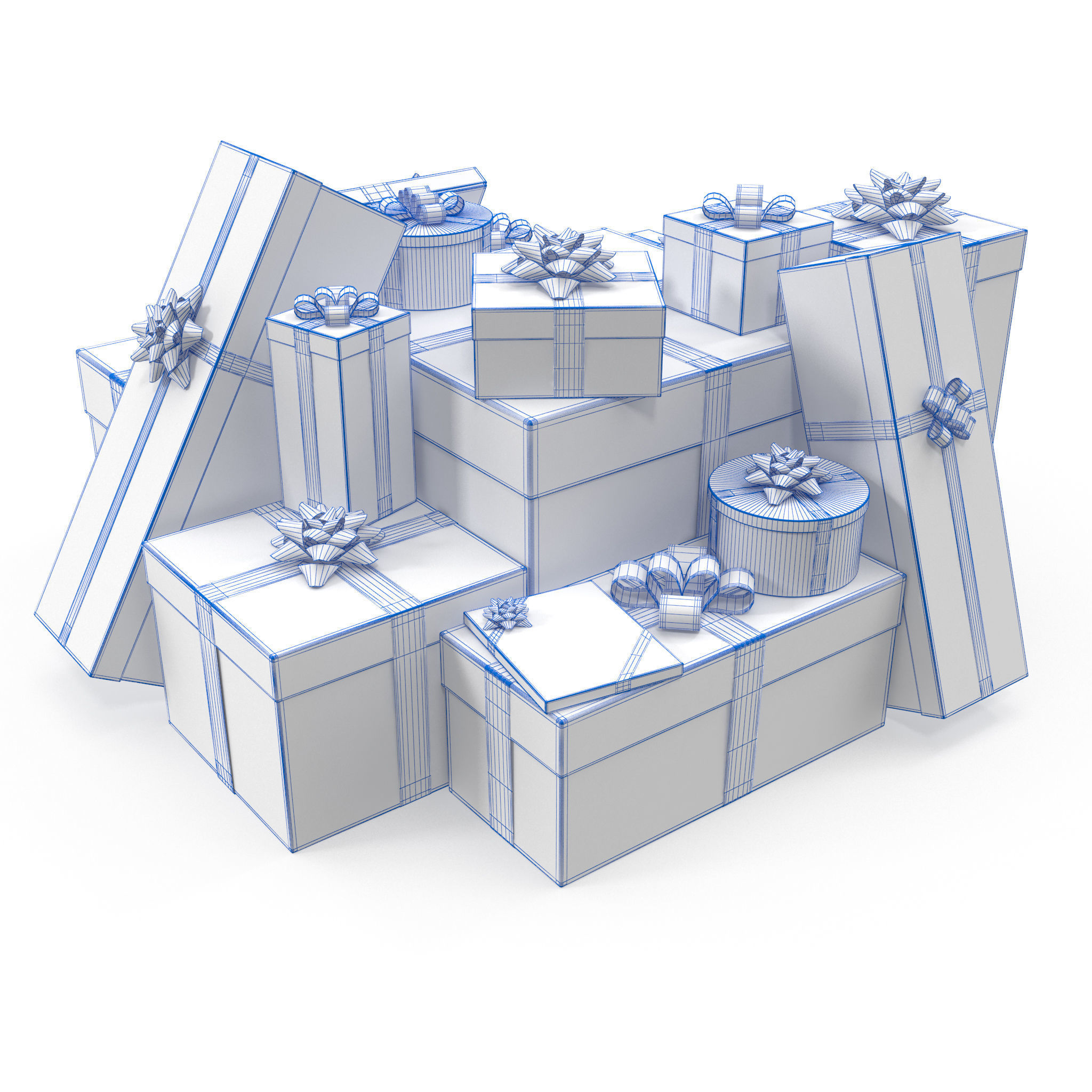 Christmas Gifts 1 3D model_12