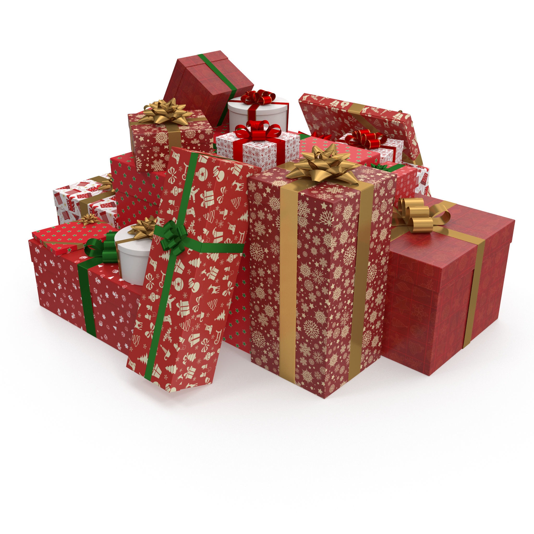 Christmas Gifts 1 3D model_2