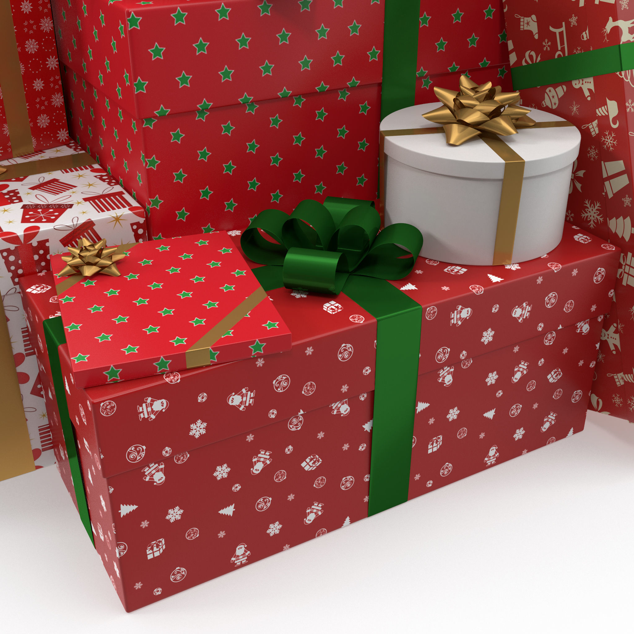 Christmas Gifts 1 3D model_8