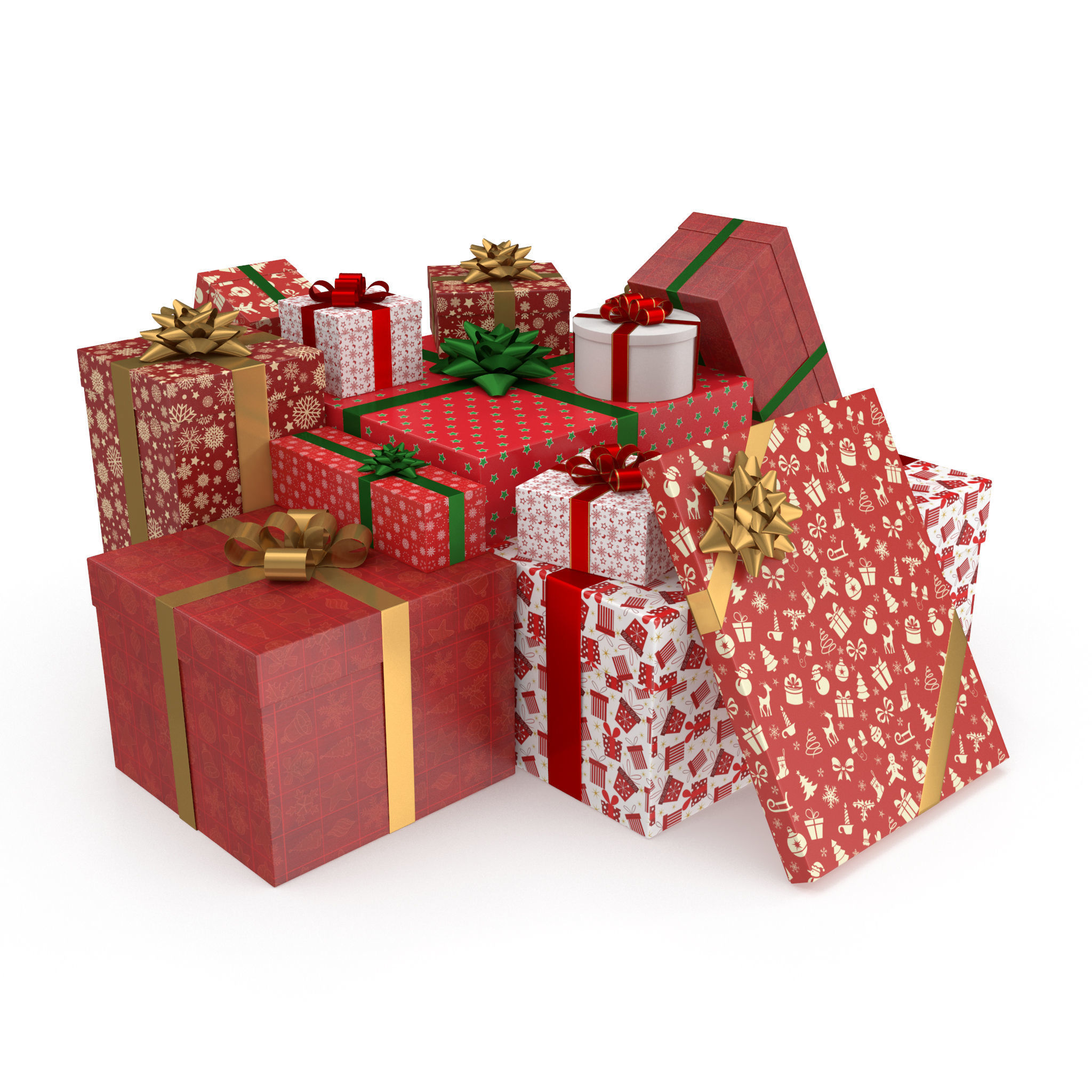 Christmas Gifts 1 3D model_3