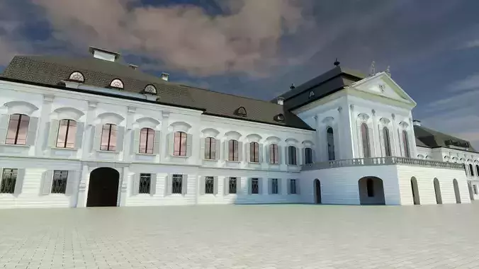 Presidential palace -before reconstruction- Bratislava Slovakia