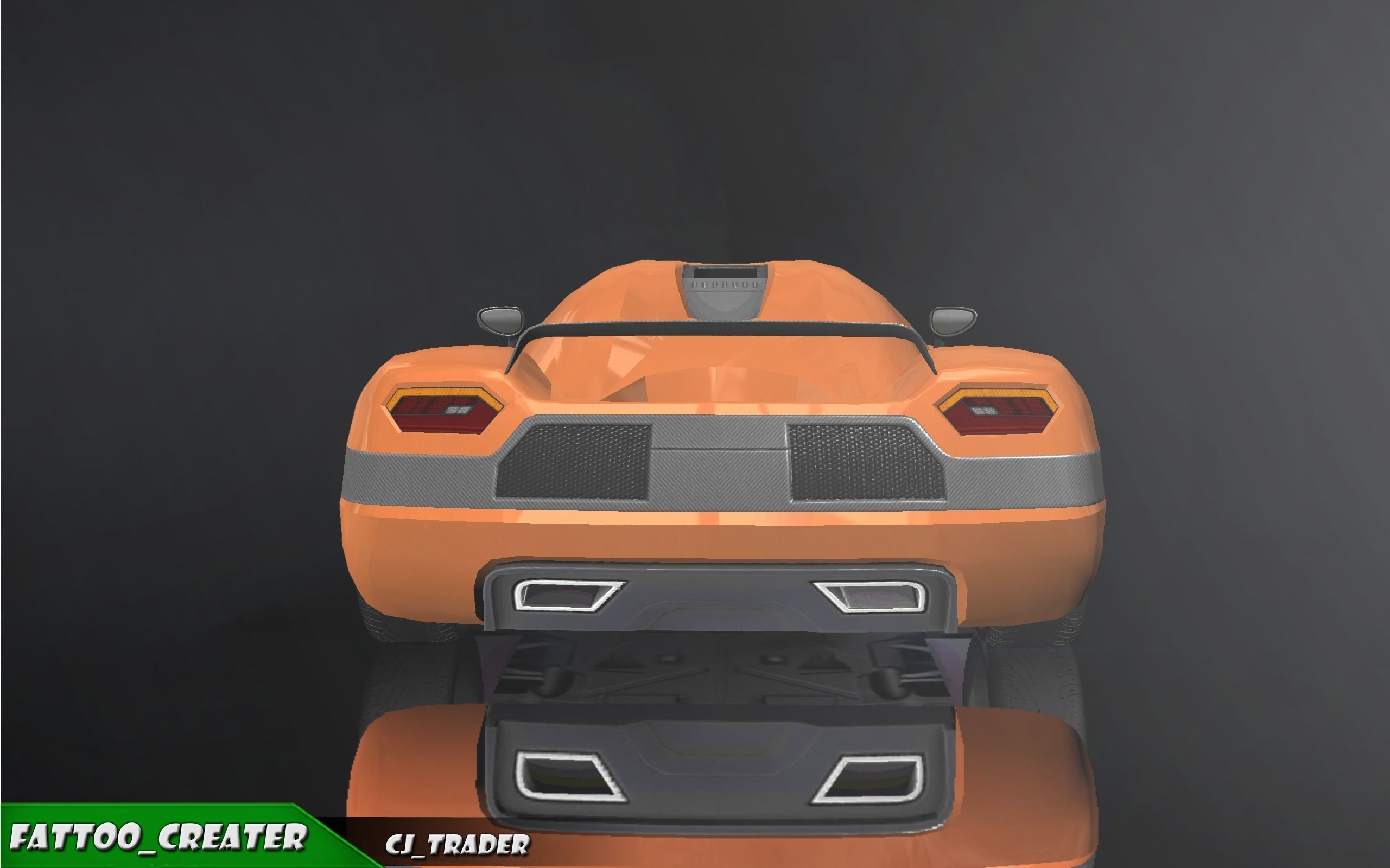 Low-Poly Koenigsegg CCX Racing Car 3D Model Low-poly 3D model_5