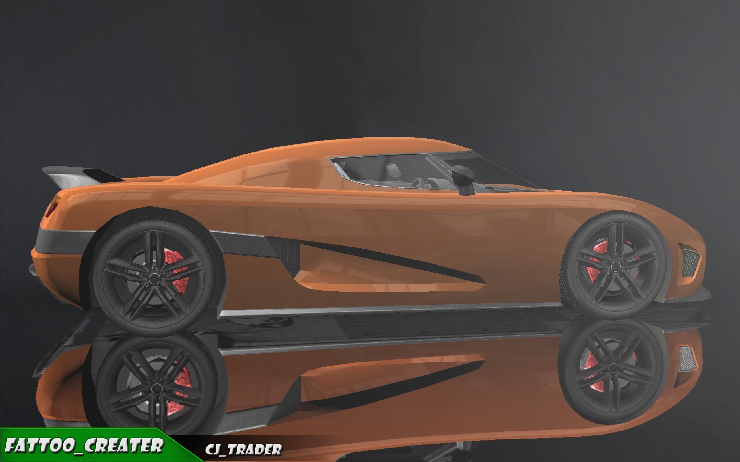 Low-Poly Koenigsegg CCX Racing Car 3D Model Low-poly 3D model_7
