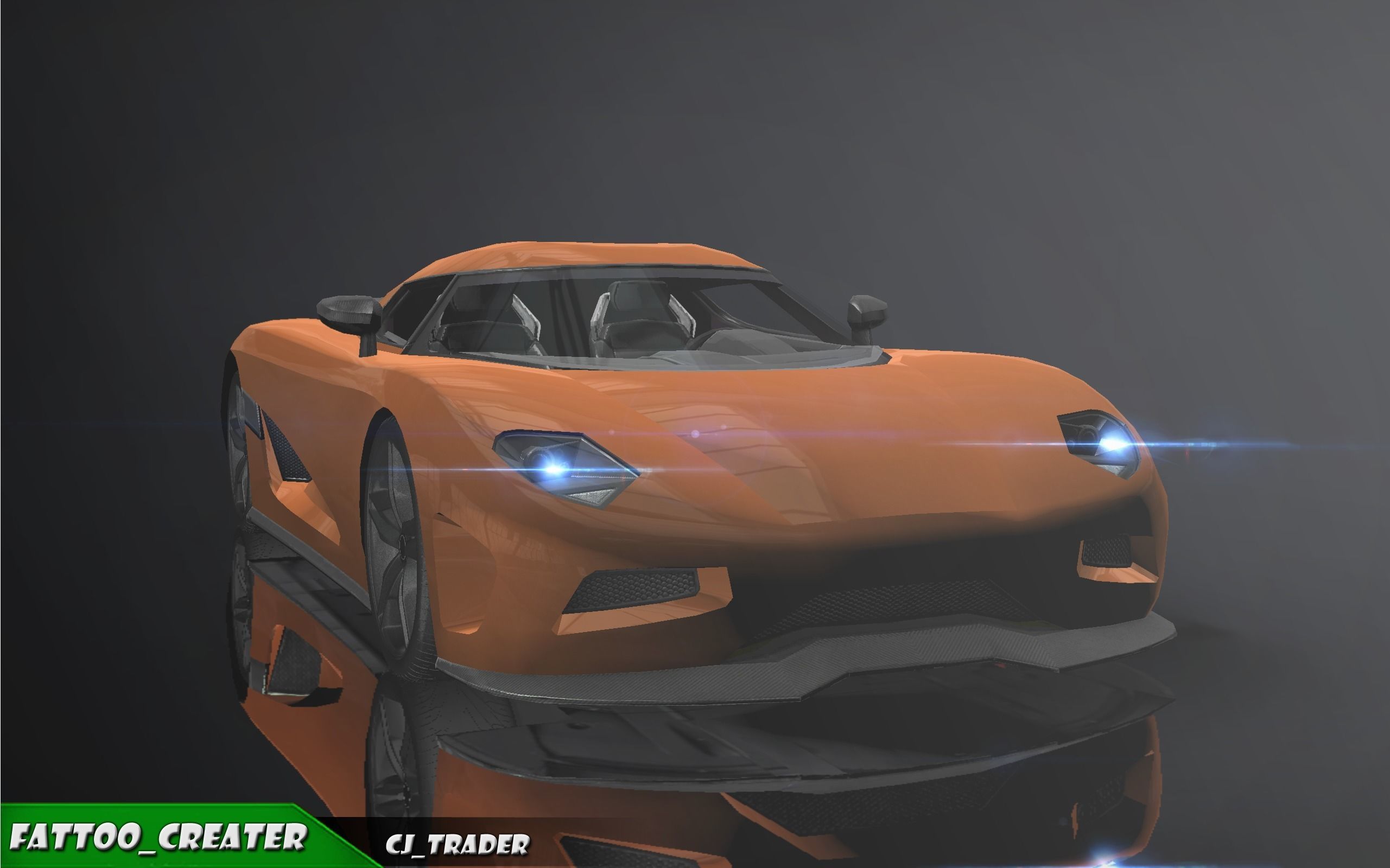 Low-Poly Koenigsegg CCX Racing Car 3D Model Low-poly 3D model_8