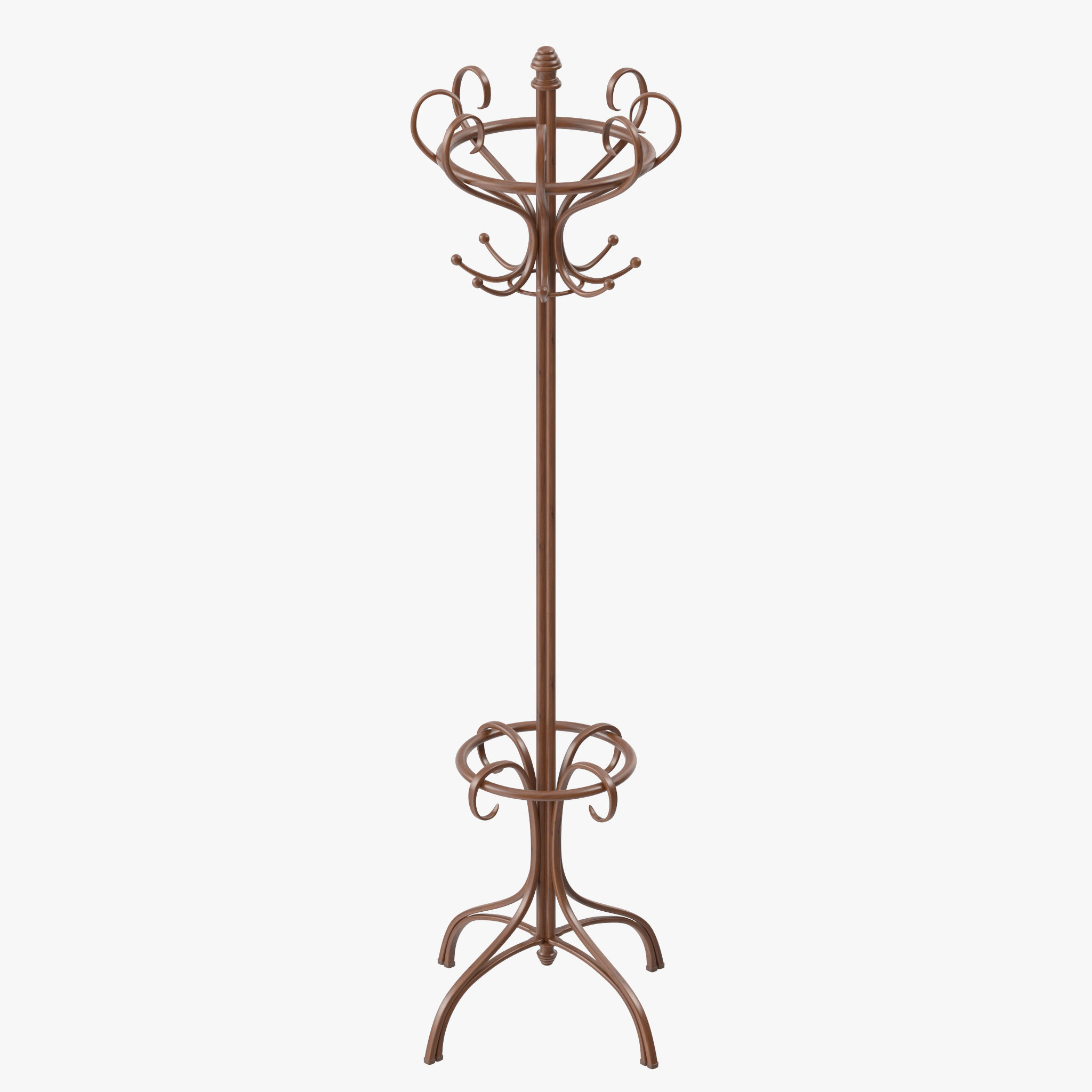 Bentwood Hat and Coat Stand  3D model_13