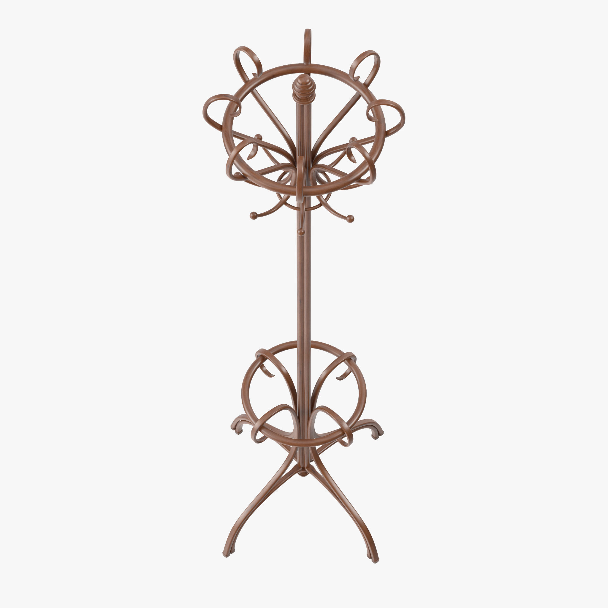 Bentwood Hat and Coat Stand  3D model_15