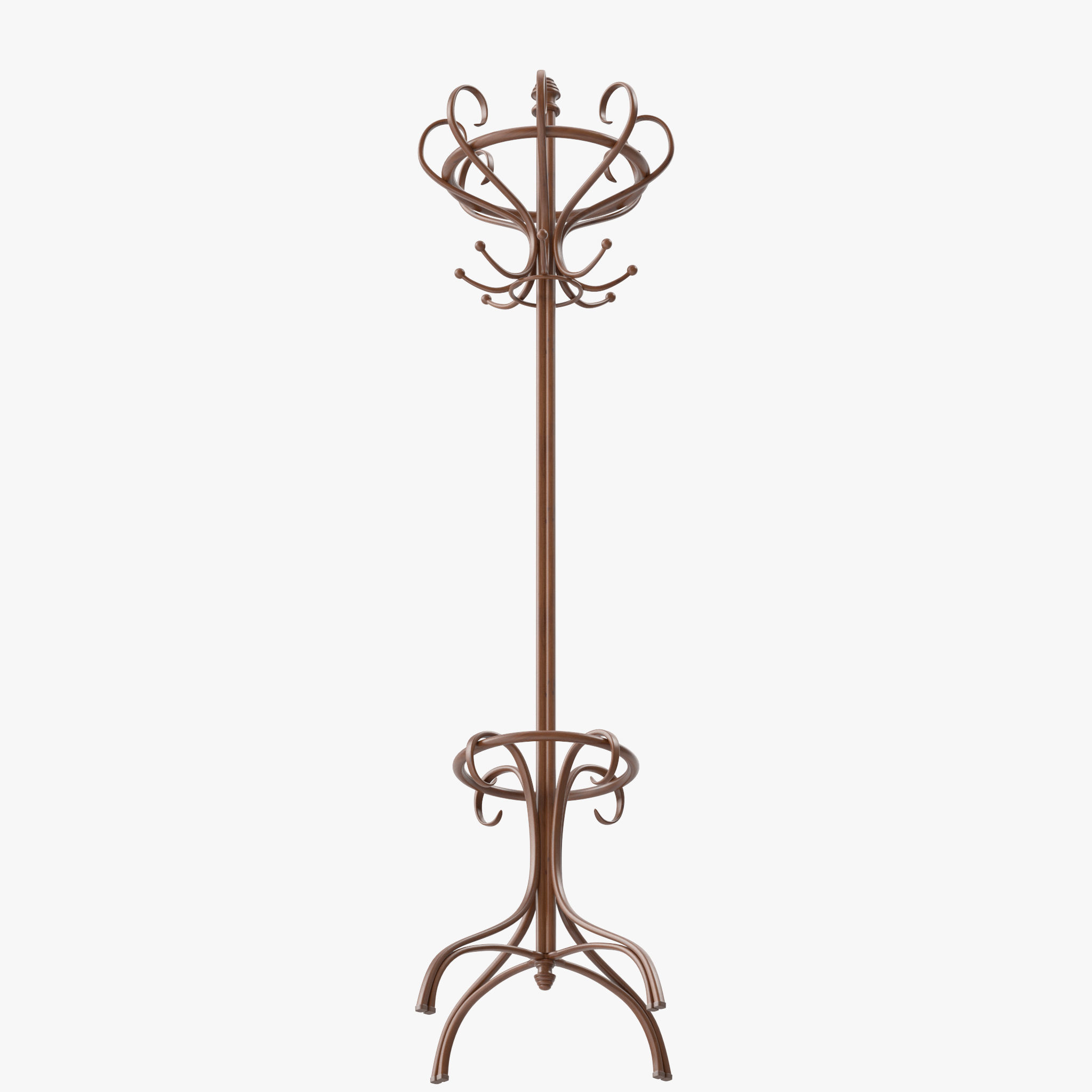 Bentwood Hat and Coat Stand  3D model_14
