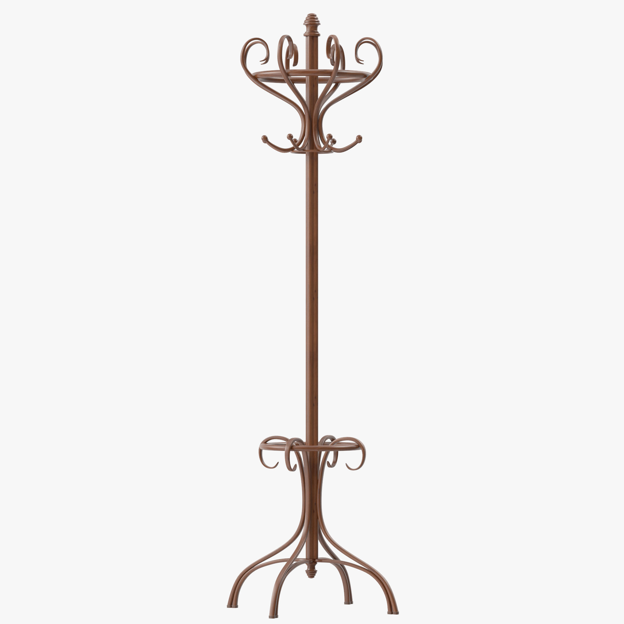 Bentwood Hat and Coat Stand  3D model_12
