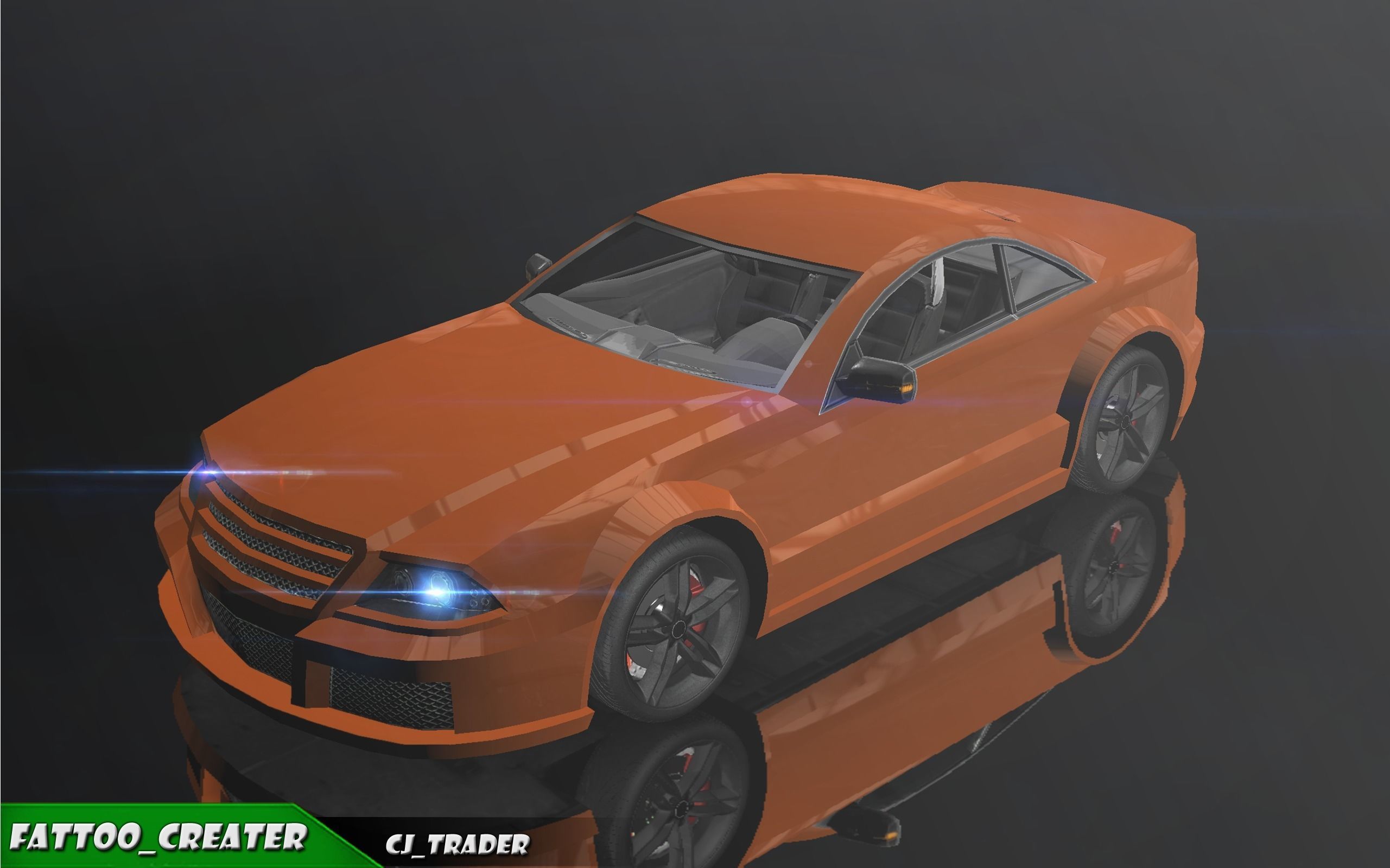 Low-Poly Racing Car Mercedes-Benz SL-Class 3D Model Low-poly 3D model_3
