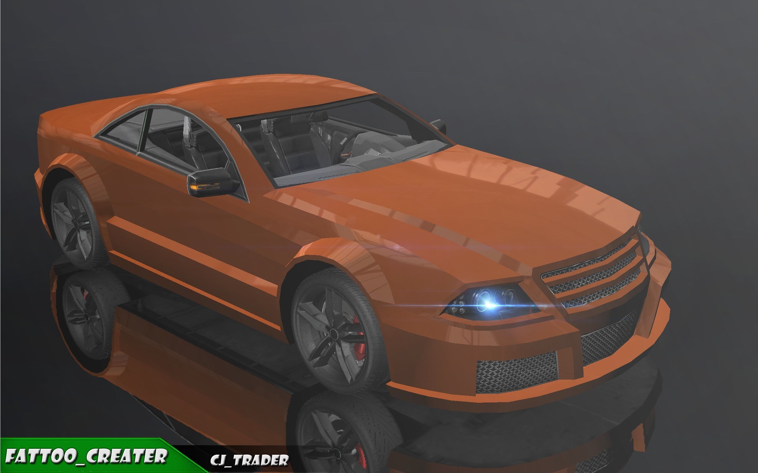 Low-Poly Racing Car Mercedes-Benz SL-Class 3D Model Low-poly 3D model_1