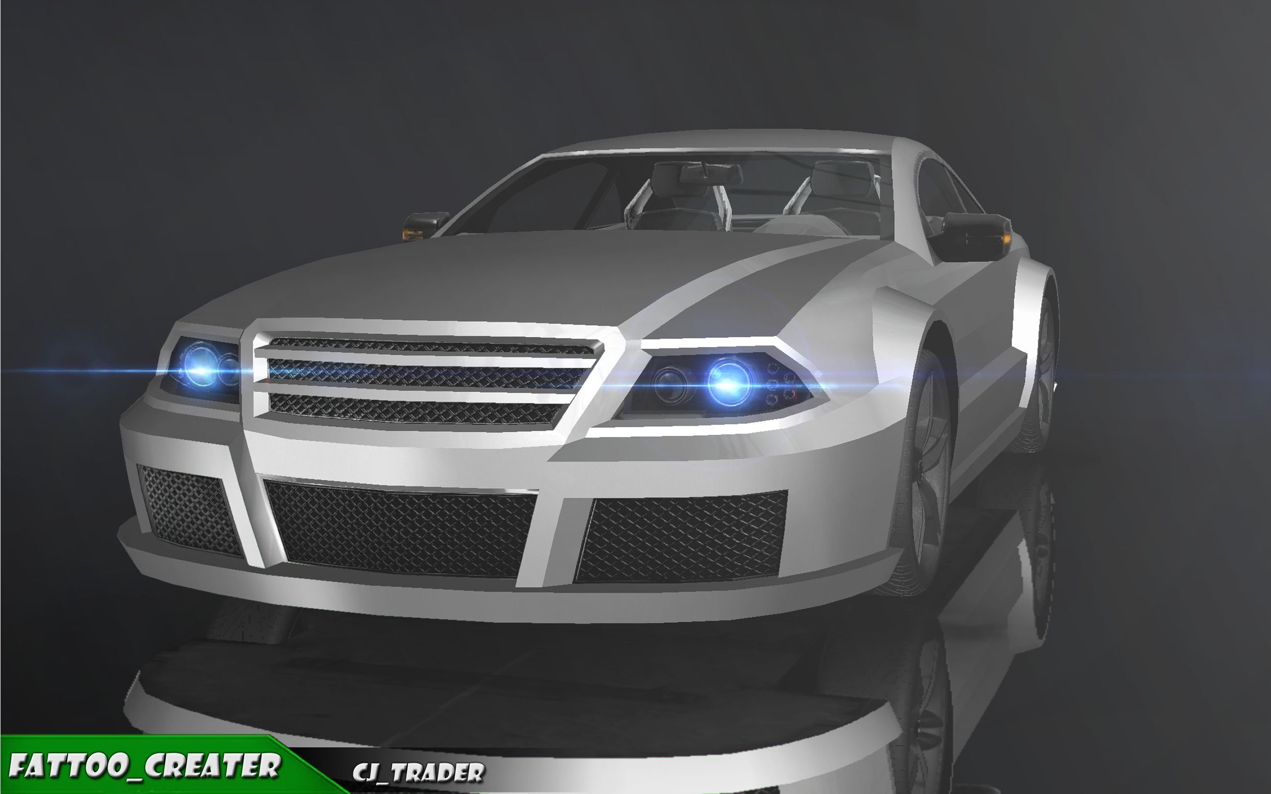 Low-Poly Racing Car Mercedes-Benz SL-Class 3D Model Low-poly 3D model_9