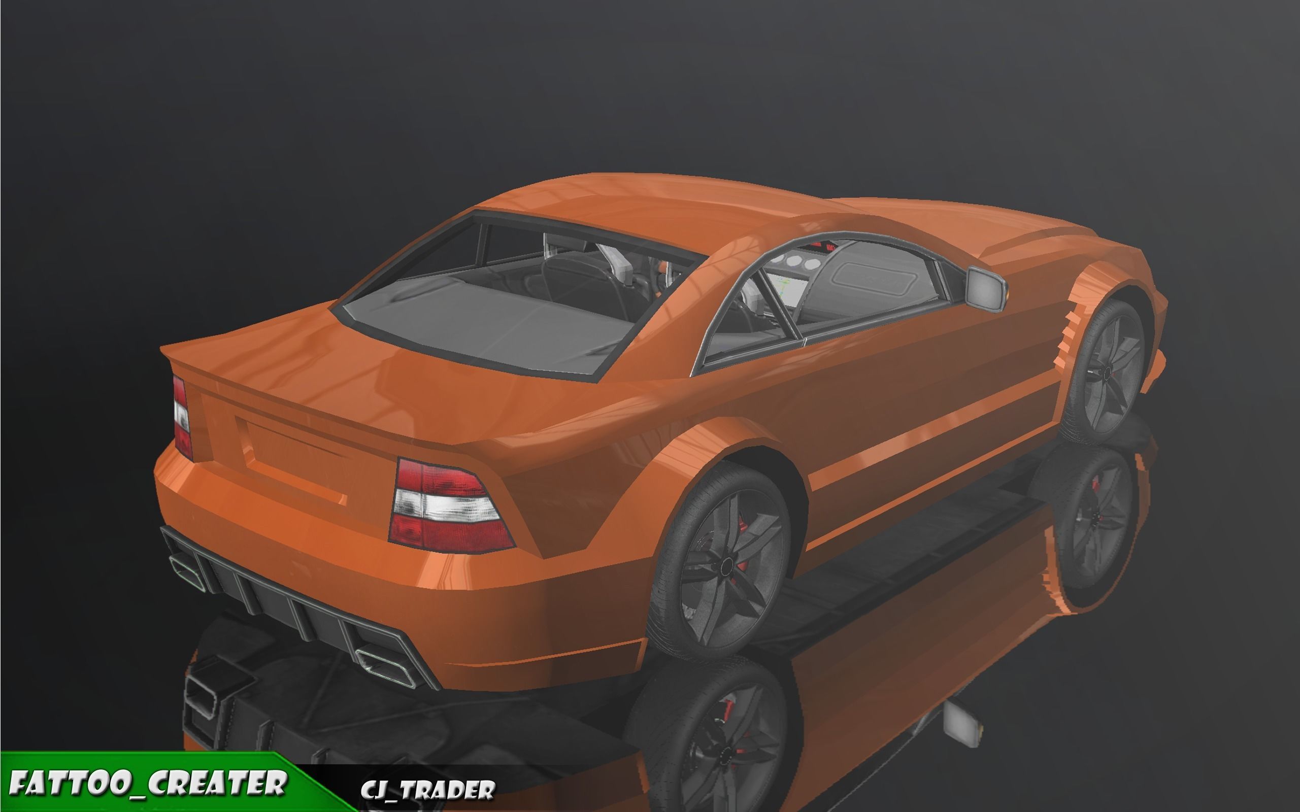 Low-Poly Racing Car Mercedes-Benz SL-Class 3D Model Low-poly 3D model_7