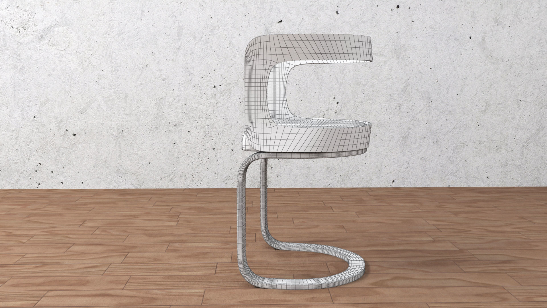 chair and table 3D model_13