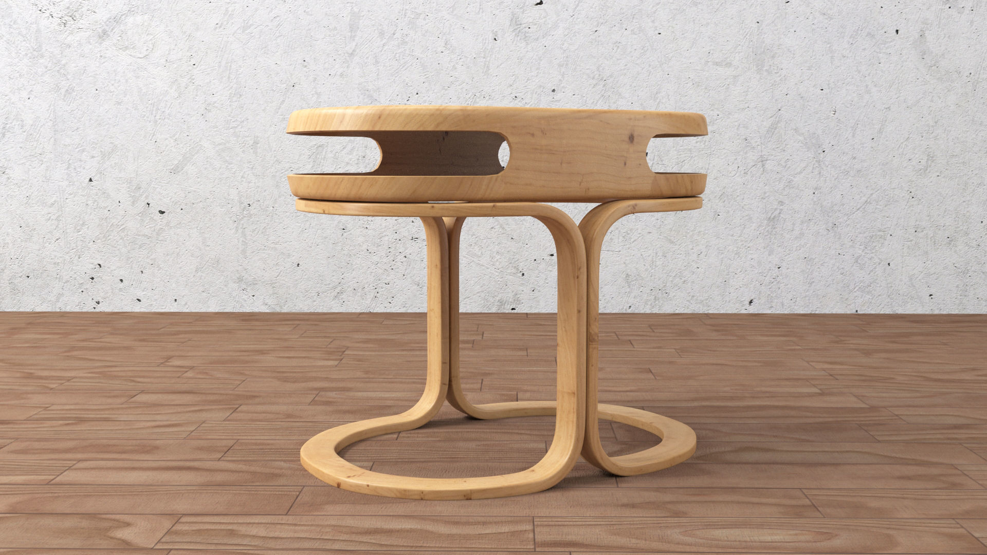 chair and table 3D model_21