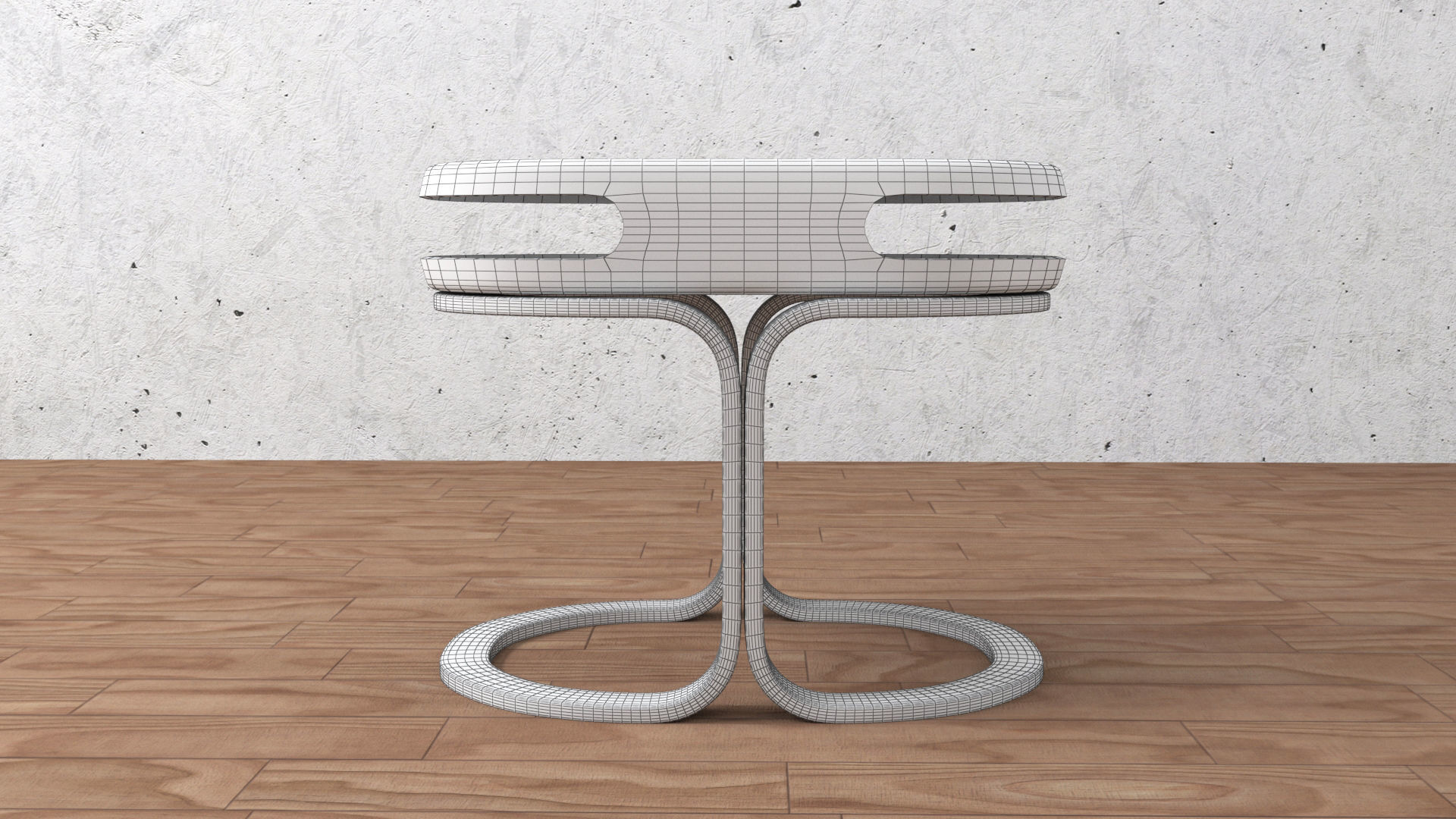 chair and table 3D model_23