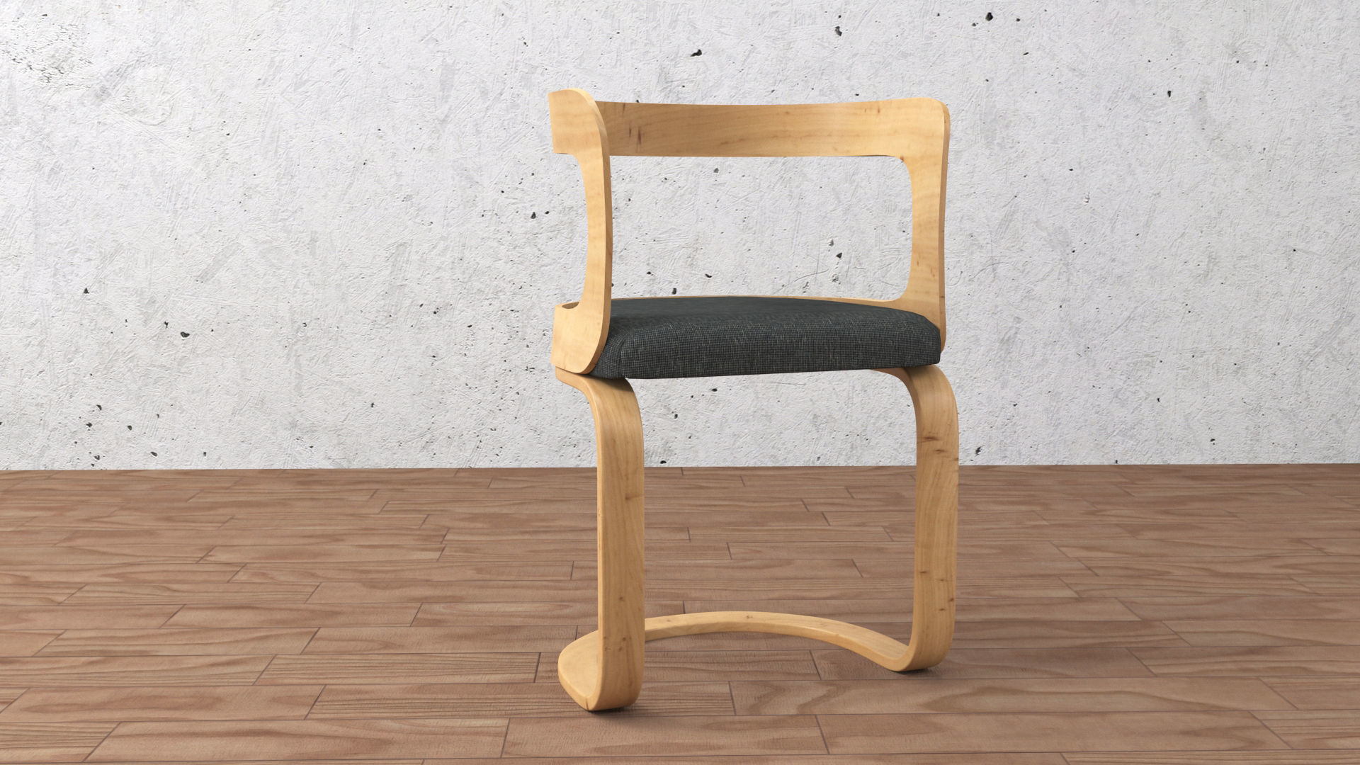 chair and table 3D model_10