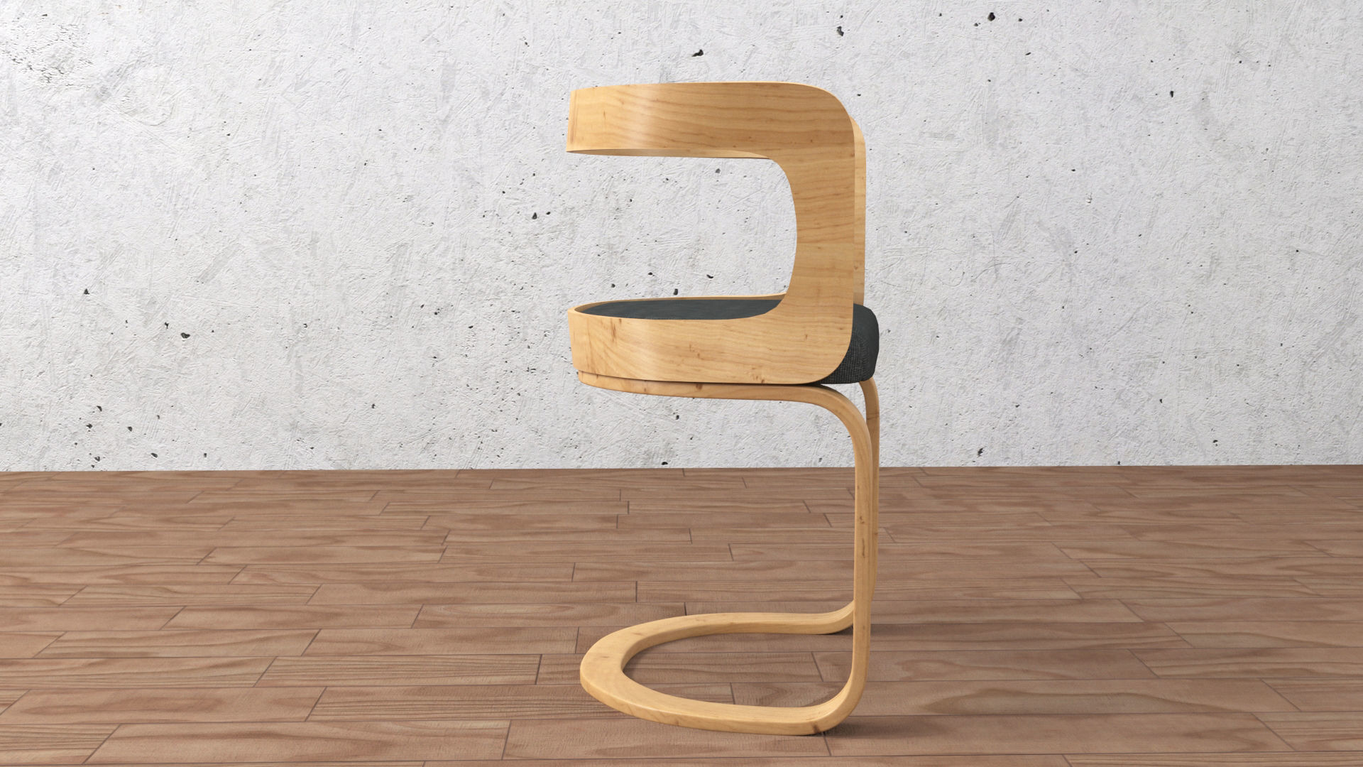 chair and table 3D model_9