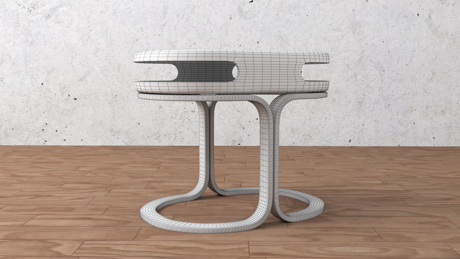 chair and table 3D model_27