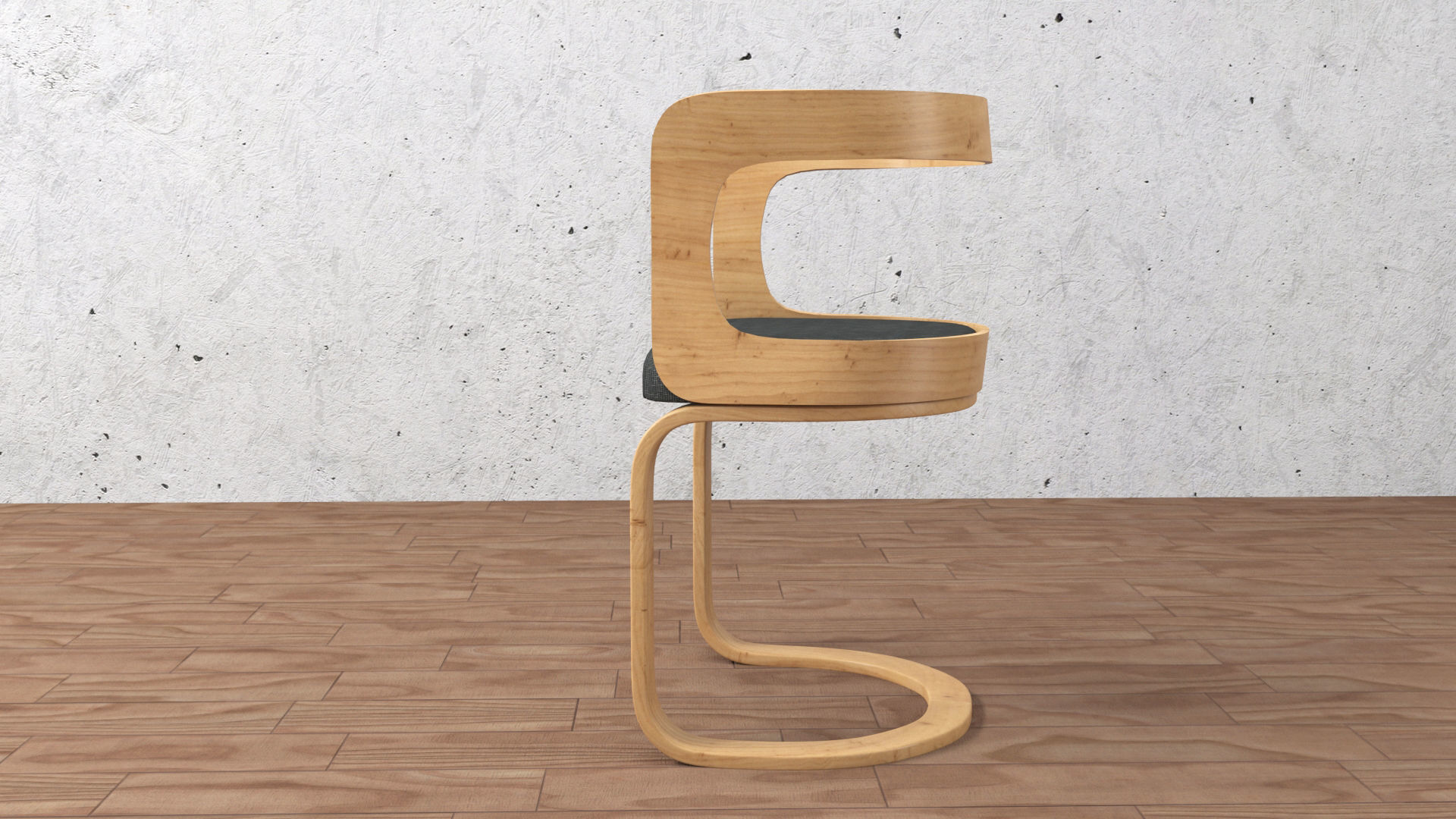chair and table 3D model_6