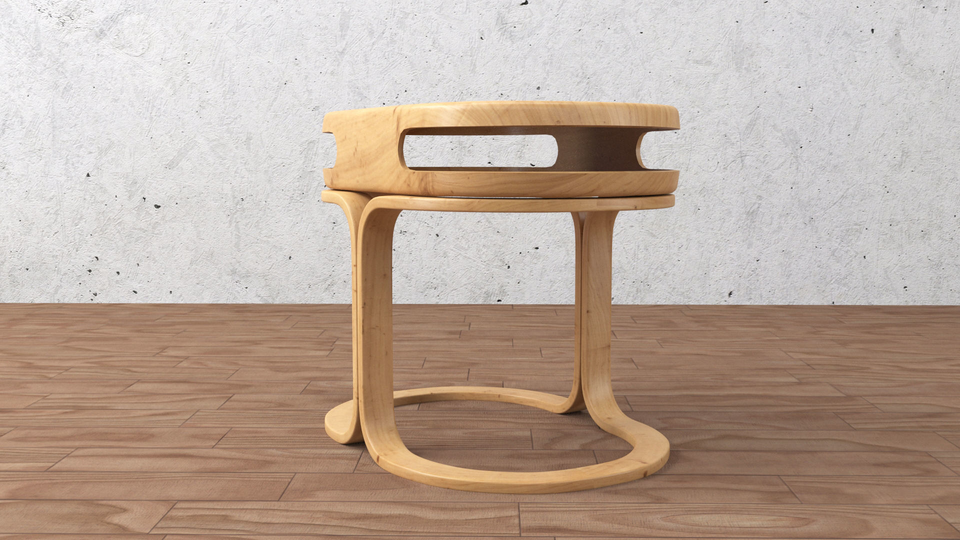chair and table 3D model_22