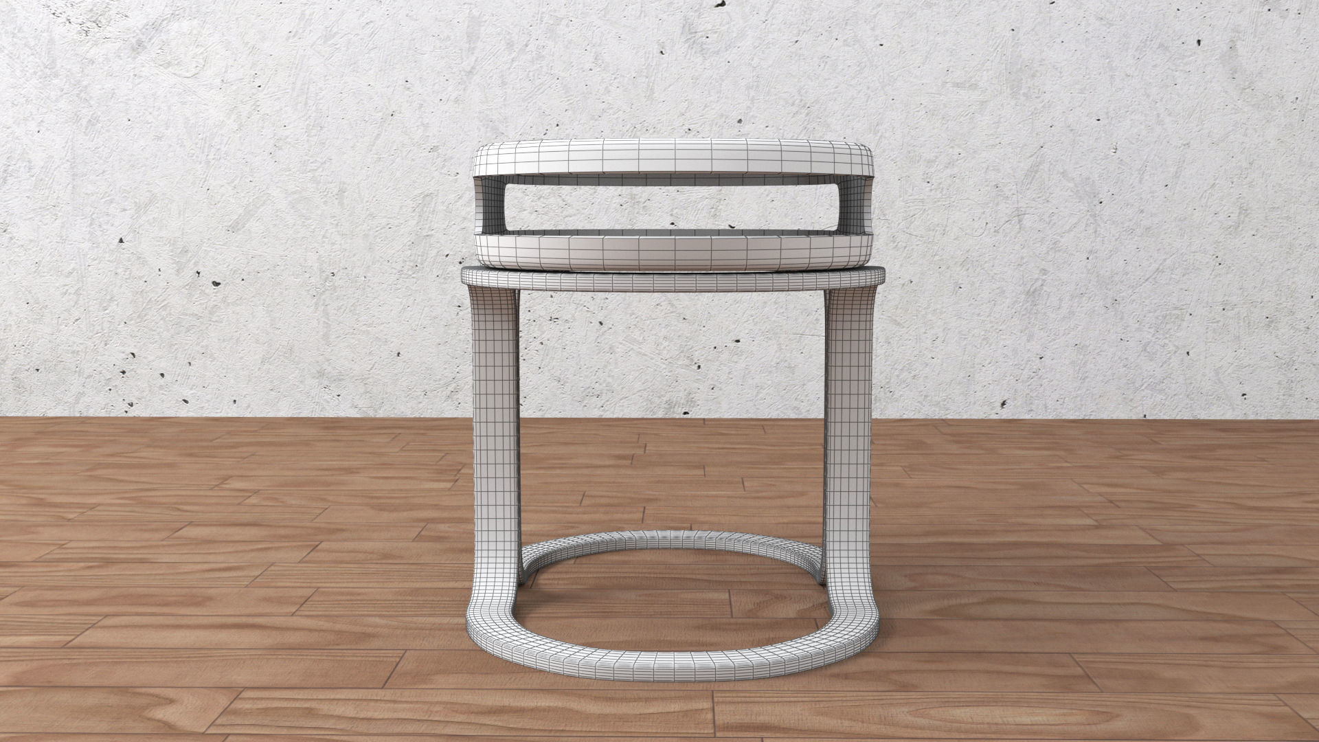 chair and table 3D model_25