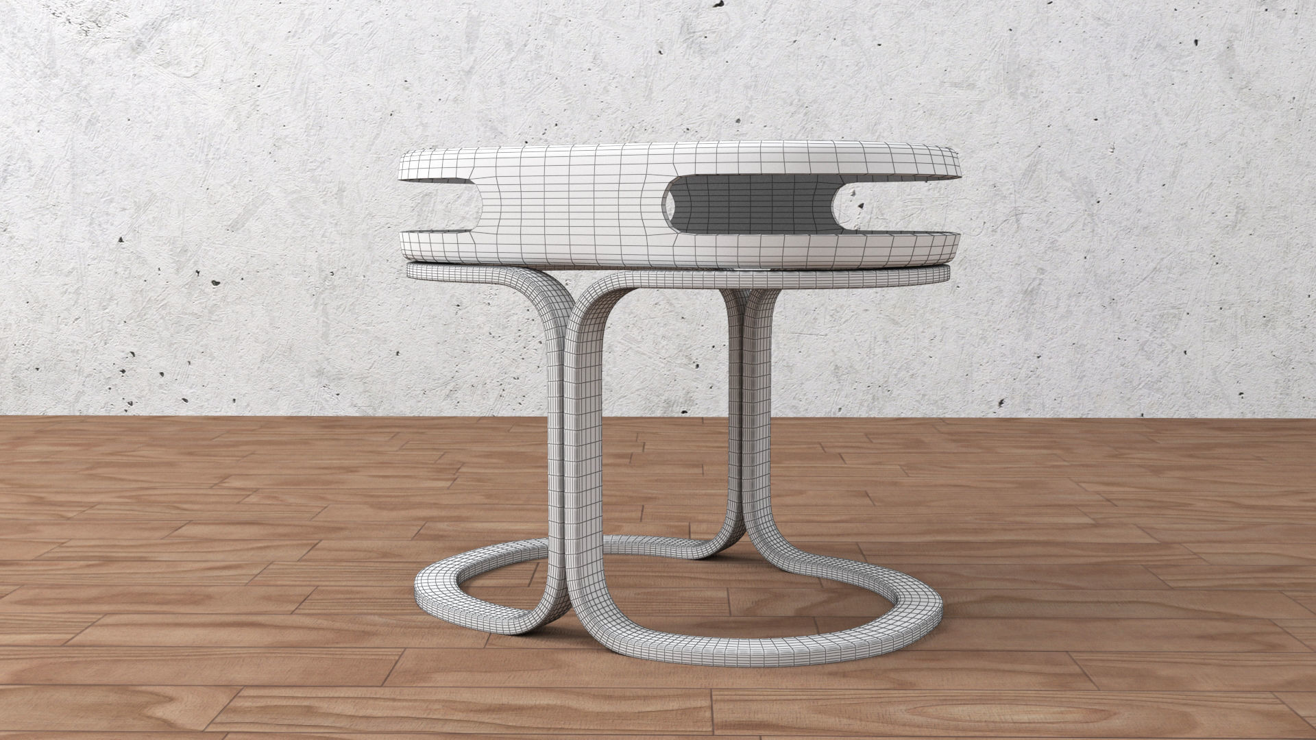 chair and table 3D model_26