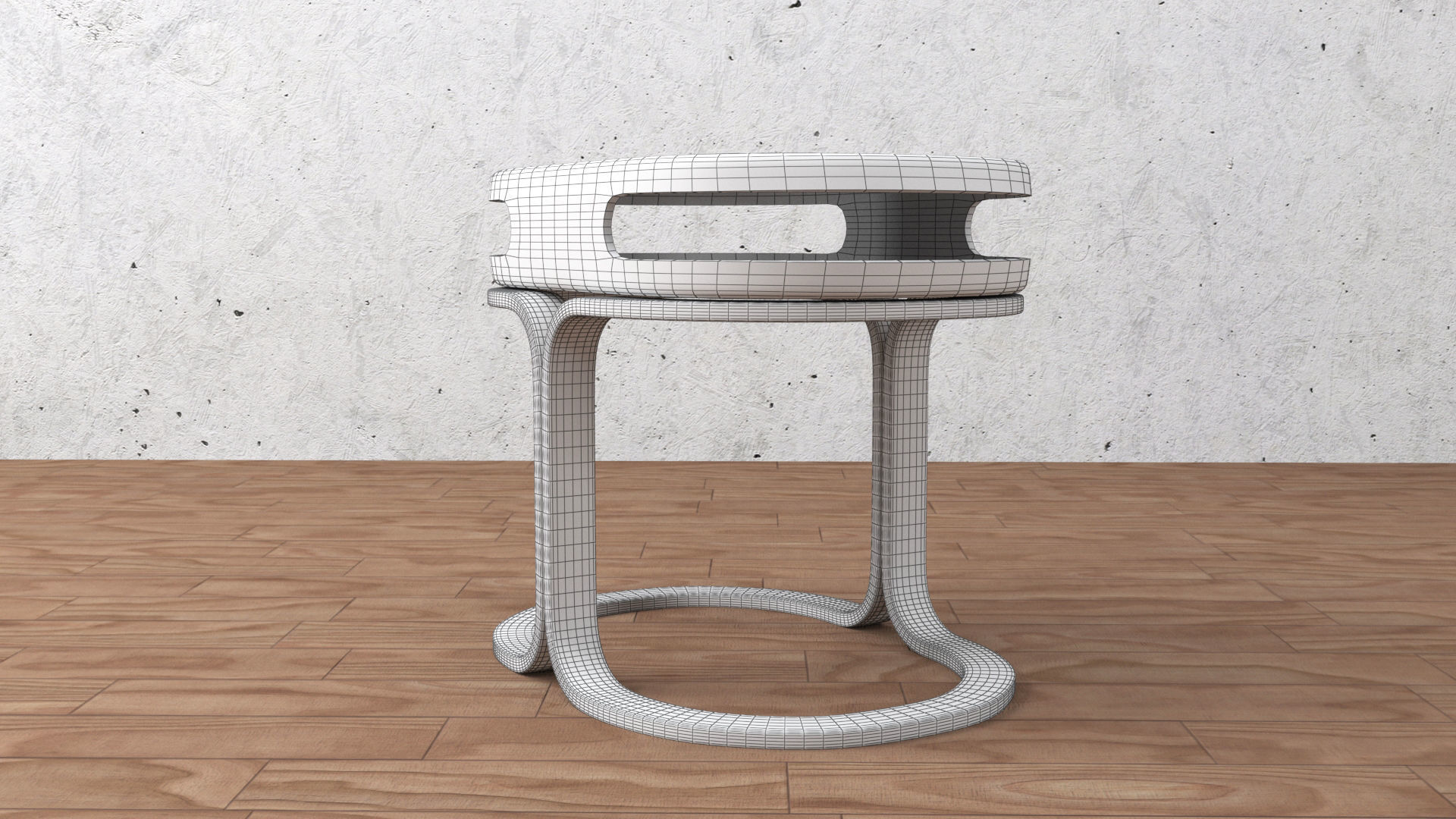chair and table 3D model_28