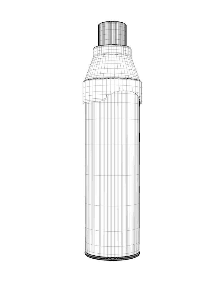 Air Spray Can with Face Mask for Inhalation 3D model_2