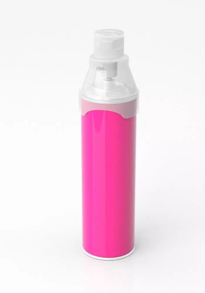 Air Spray Can with Face Mask for Inhalation 3D model_0