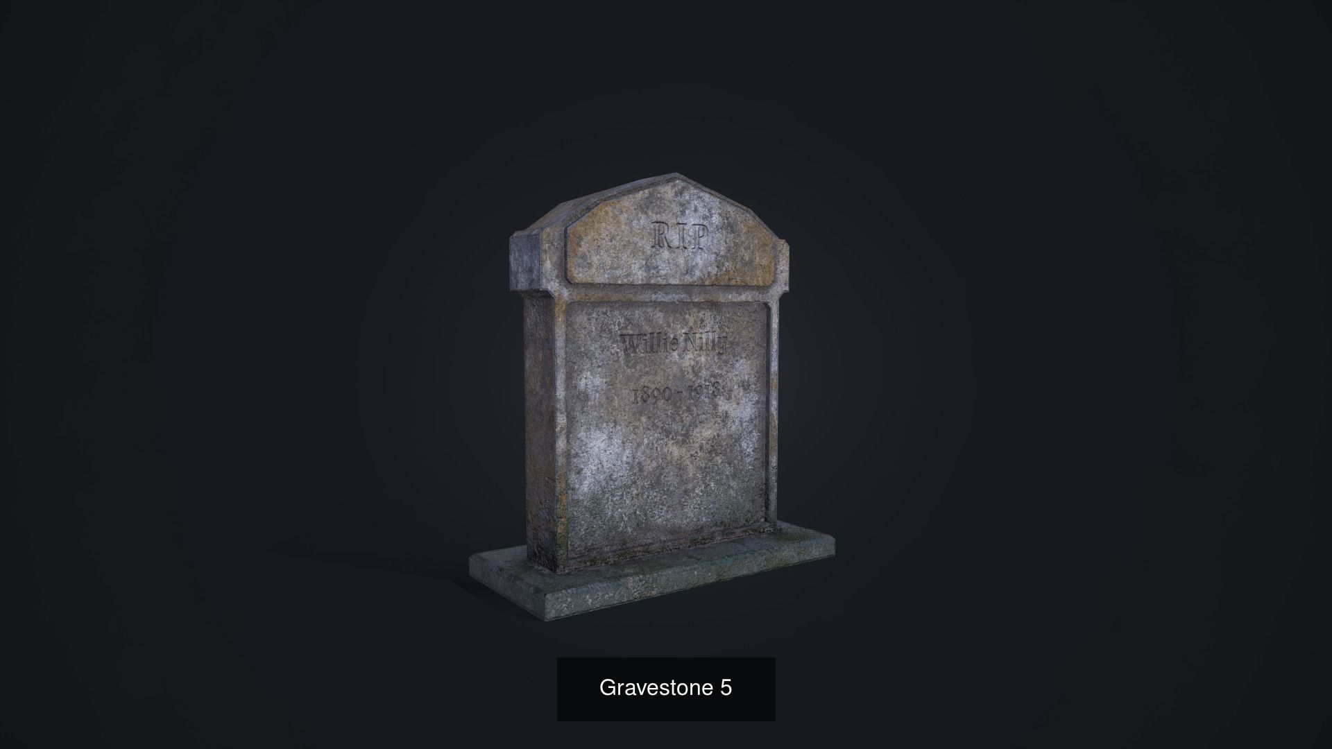 Gravestone Collection with cross _11