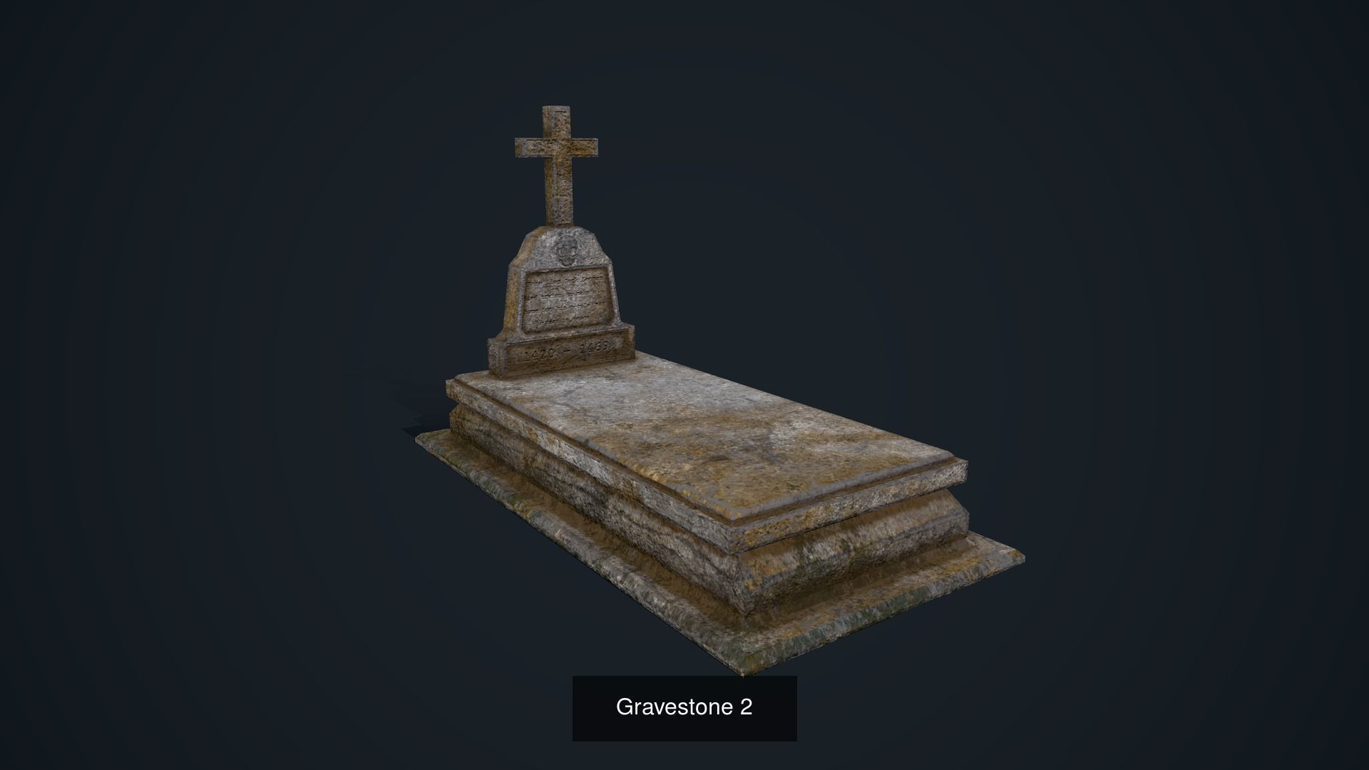 Gravestone Collection with cross _8
