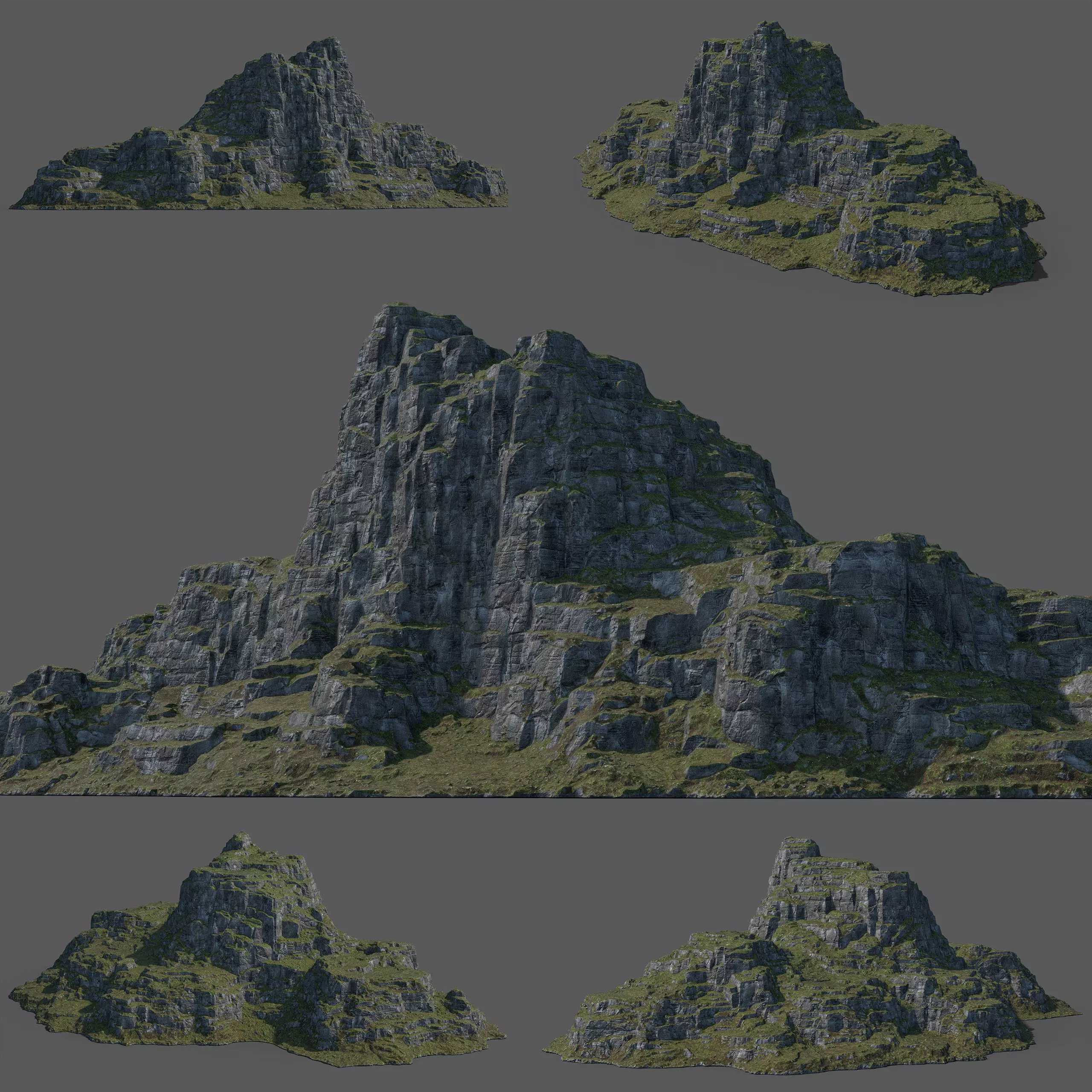 Green Mountain 3D model_0