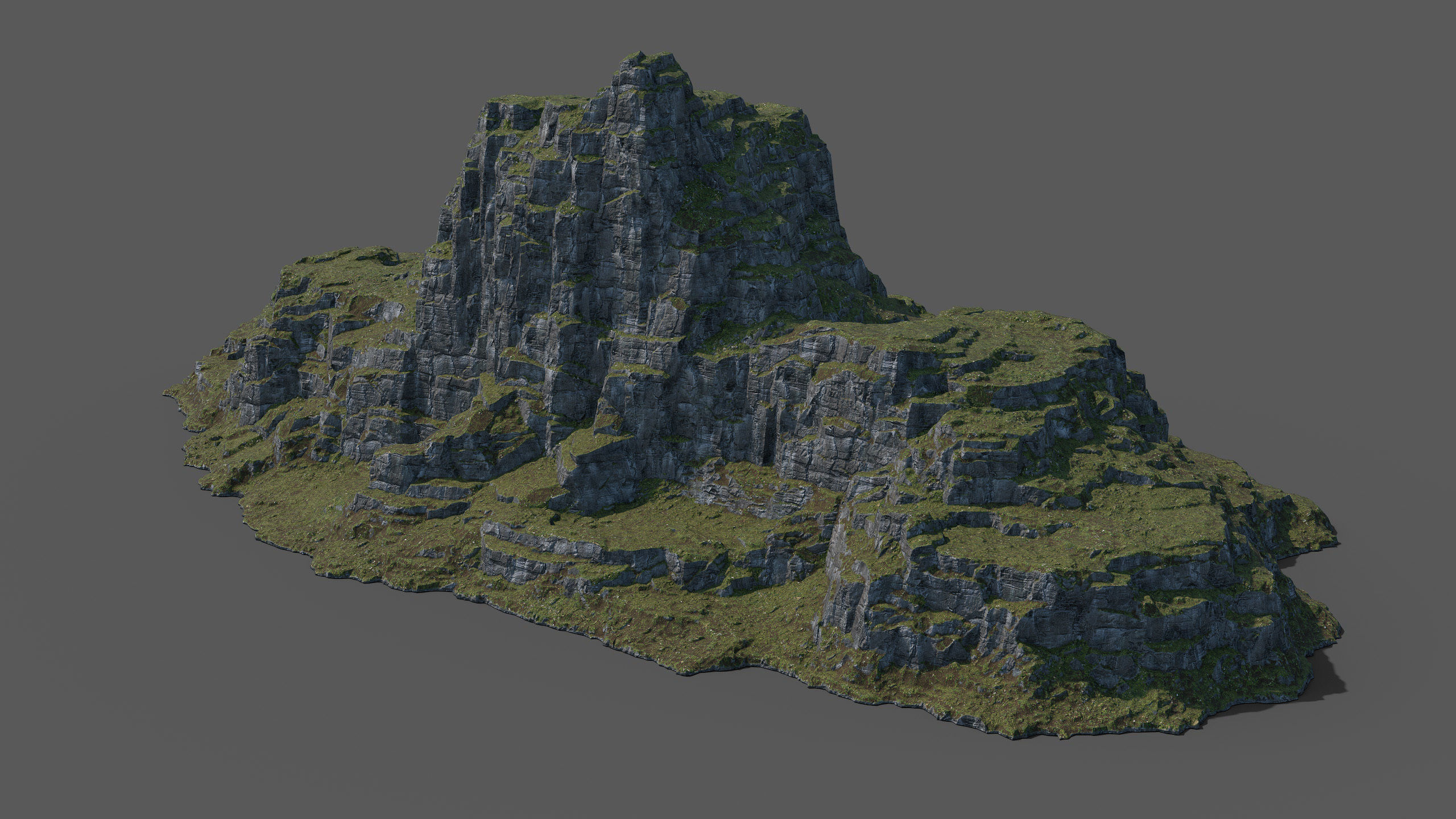 Green Mountain 3D model_2