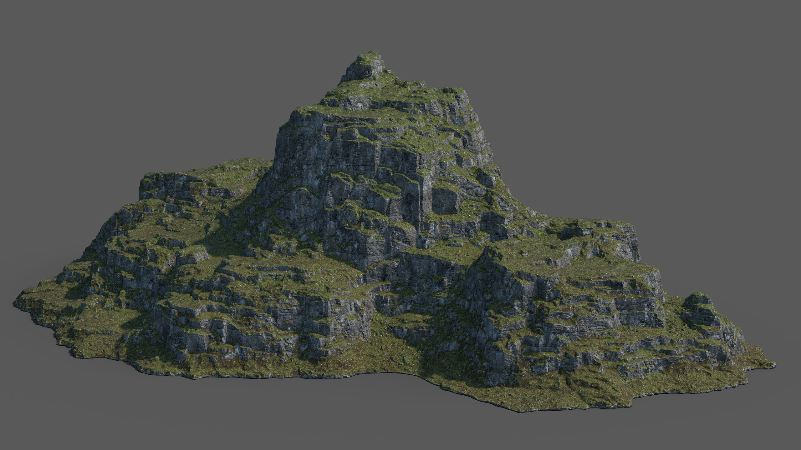 Green Mountain 3D model_4