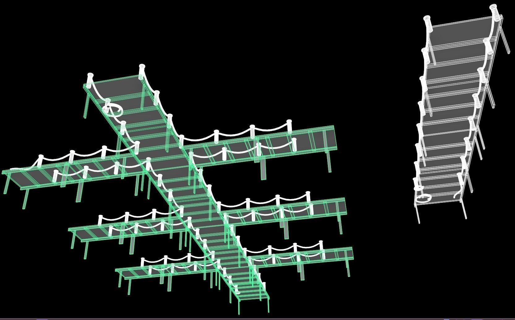 wooden pier - Game Ready - AR VR Low-poly 3D model_12