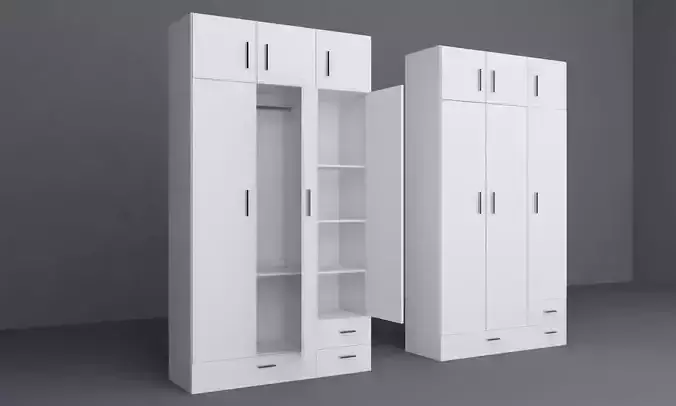 closet wardrobe with two drawers
