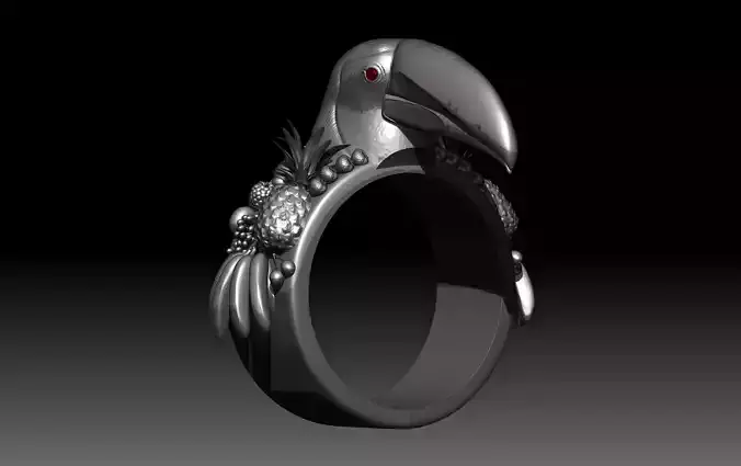 toucan ring 3D print model