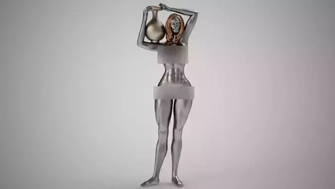 Woman Carrying Water