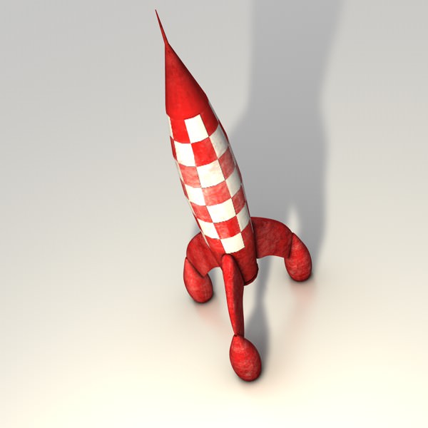 Toy rocket 3D print model_4