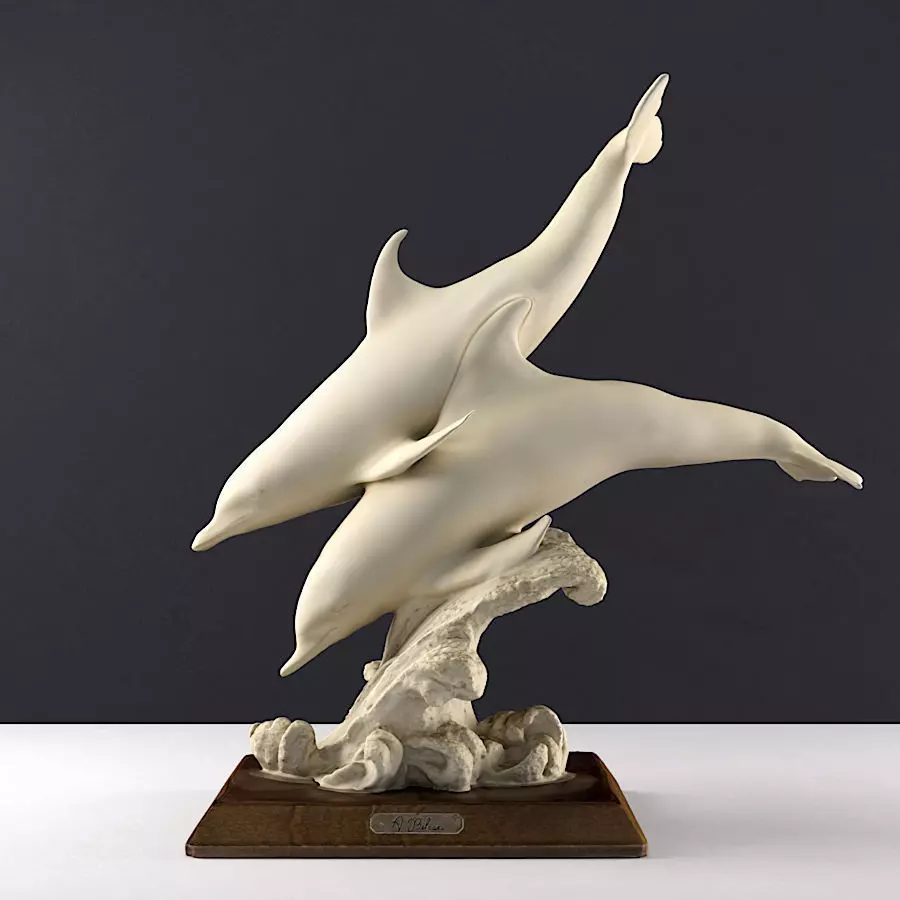 Dolphin Sculpture 3D print model_0