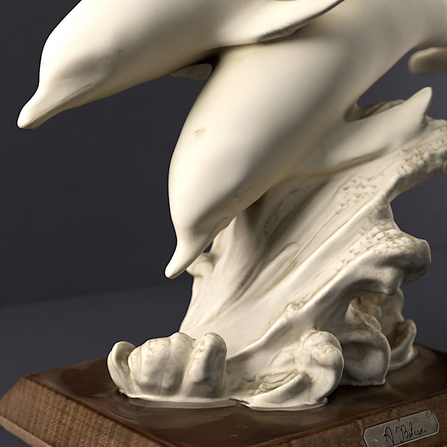 Dolphin Sculpture 3D print model_2