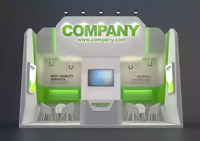 EXHIBITION STAND CLB 18 sqm 3D model