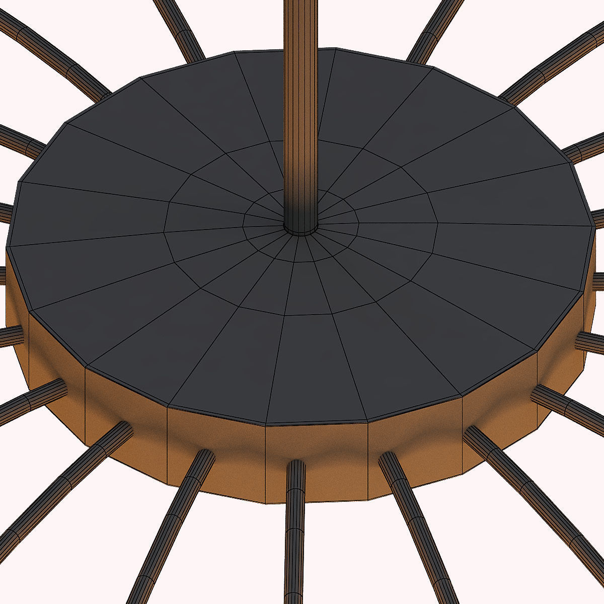 Sputnik Chandelier 3D model_3