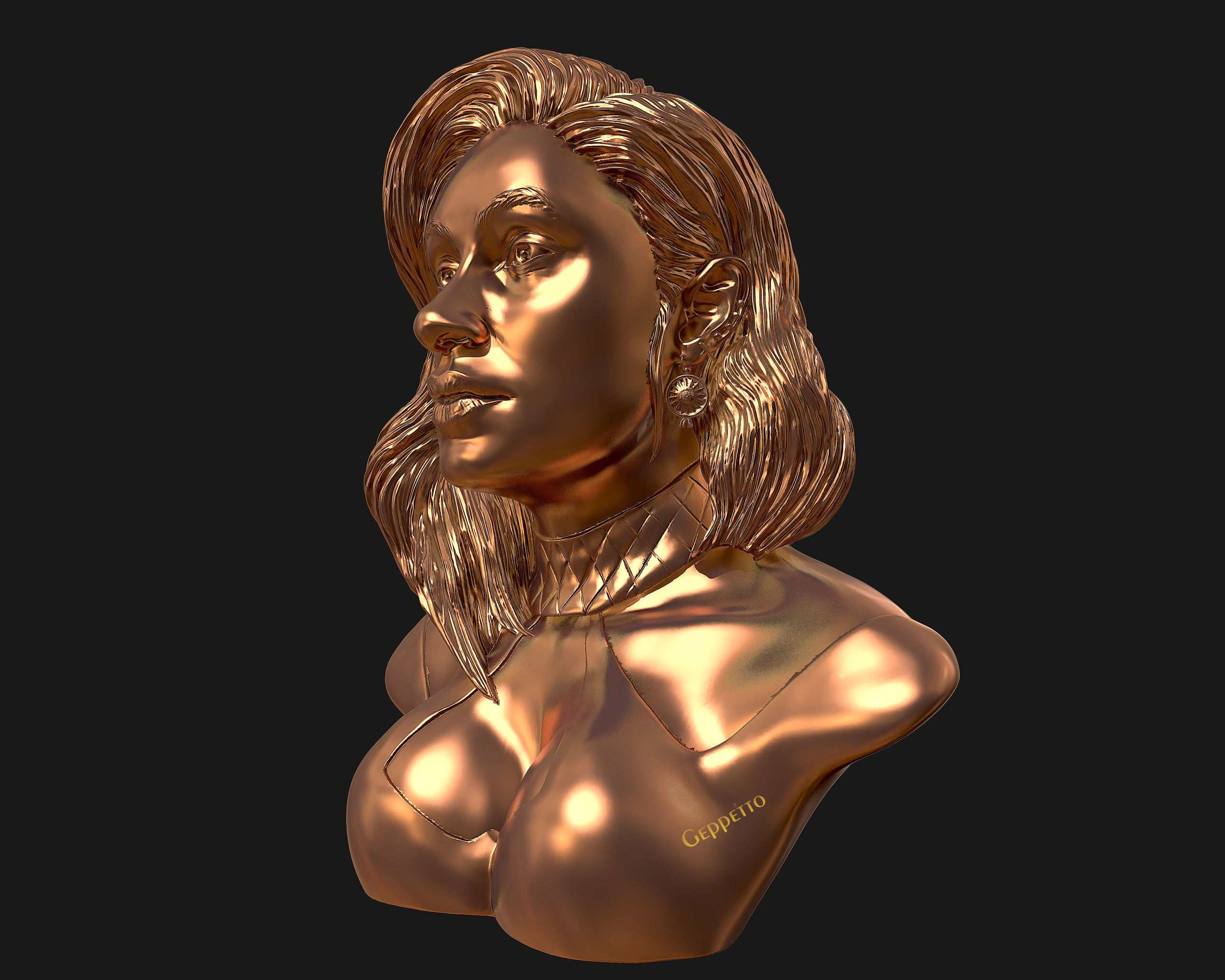 Cardi B 3D model Ready to 3D print 3D print model_22